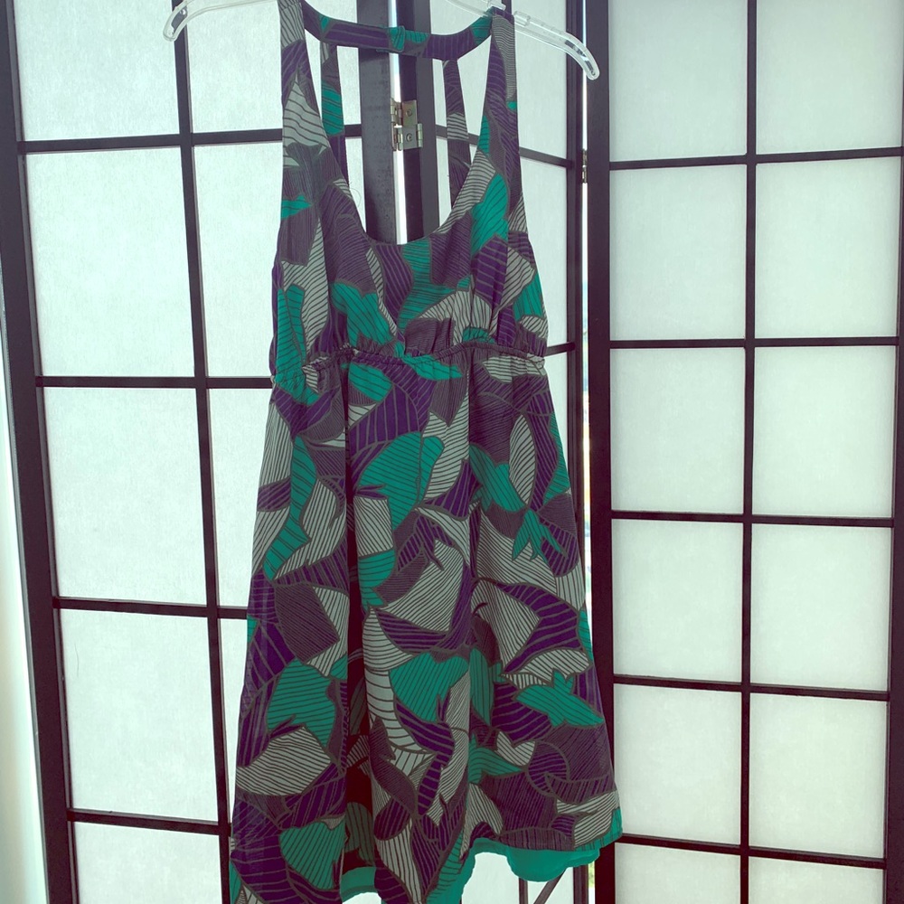 LOST multi color halter dress